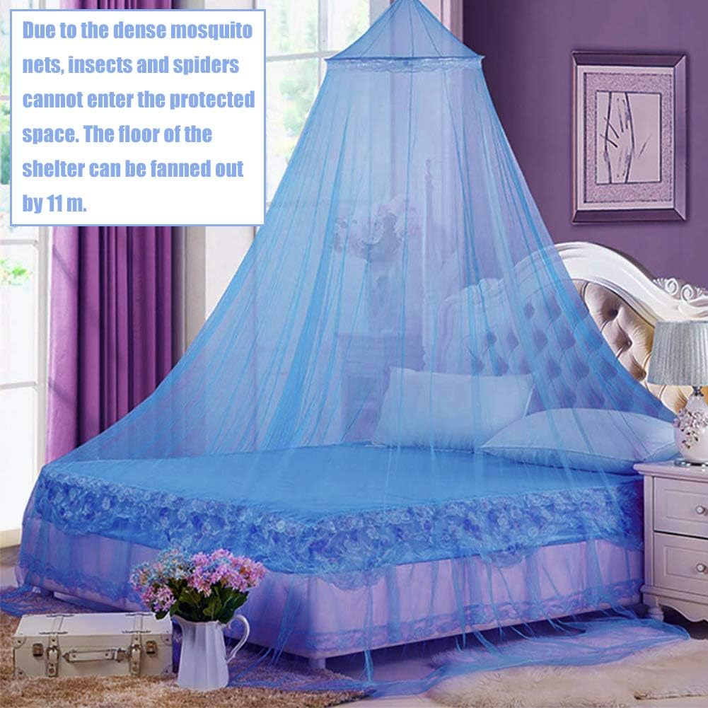 Nalcy Moustiquaire Dome Moustiquaire En Dome A Blanche Universelle Avec Polyester De Haute Qualite Adaptee Aux Lits Simples Doubles Bleu Moustiquaire De Lit Ciel De Lit Bebe Et Puericulture La Chambre De Bebe Alianzagestion Com
