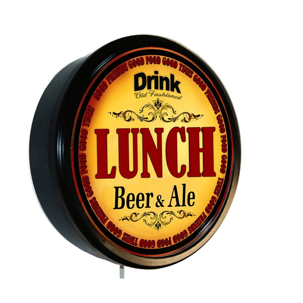 LUNCH Beer and Ale Cerveza Lighted Wall Sign Home & Kitchen