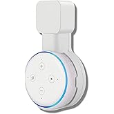 Sintron Wall Mount Holder for Dot 3, Smart Home Wall Mount Stand Hanger for Dot 3rd Generation Speaker Holder, Space Saving Accessories Without Messy Wires, Compatible with UK Plug Google Mini (White)