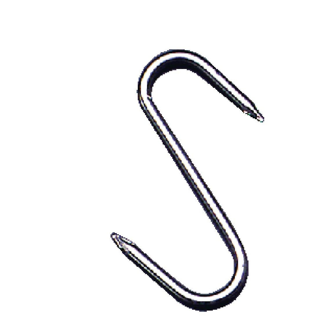 Vogue Meat Hook for Hanging 4in - Heavy Duty Butcher Hook J730, White, 4 Inch