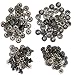 CrazyEve Leathercraft Gunmetal Copper Press Studs Snap Fasteners Poppers Sewing Clothing Snaps Button 40 pcs With Fixing Tool (655(10mm))