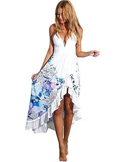 Robe De Plage Vacance Femme Courte à Col V Porfond Croisée