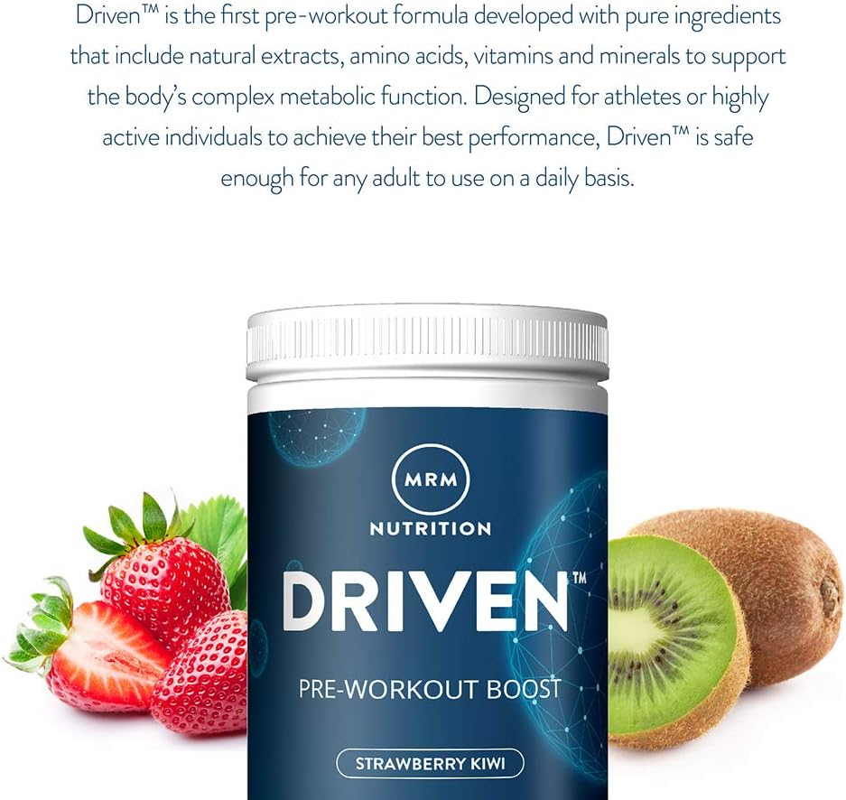 MRM Driven Pre Workout Powder for Training Boost - (Mixed Berries): Health & Personal Care