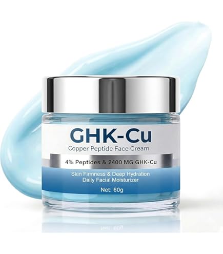 Amazon.com: QUBIT GHK-Cu Copper Peptide Face Cream – 4% Peptides  Moisturizer for Fine Lines, Wrinkles, Firming, Deep Hydration & Collagen –  2400mg GHK-Cu – for All Skin Types, 30g : Beauty &