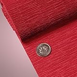 Premium Colored Crepe Paper - Top Quality Italian Paper Craft (Red)