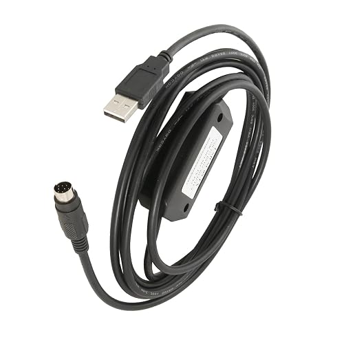 USB To RS422 8-Pin Mini Din PLC Programming Cable For Mitsubishi FX Series – USB-SC09-FX