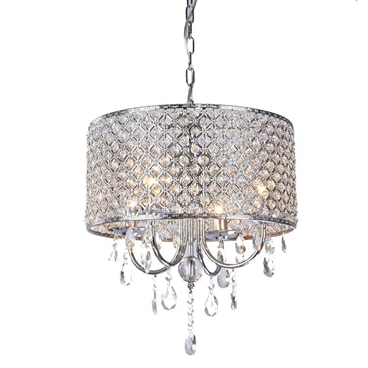Hn Lighting Candelabros Modernos Con Luz Colgante De 4 Luces Con