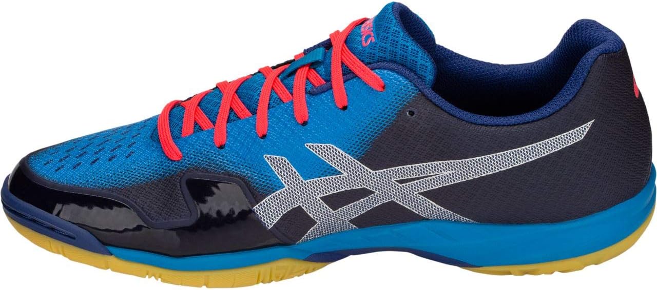 asics gel blade 6 men's shoes blue print silver