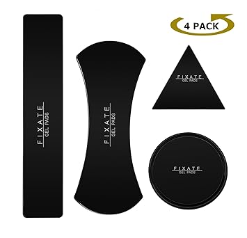 [4 Pack]chinatmax Nano Gummi Fixieren Sticky Waschbar Pads Sticky Auto Gel Anti Rutsch Halter für Mehrere nutzt, Auto GPS, Kü