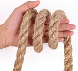Tenn Well 20mm Jute Rope 33Ft Brown Thick Garden Twine for Cat Scratcher Decor view 5