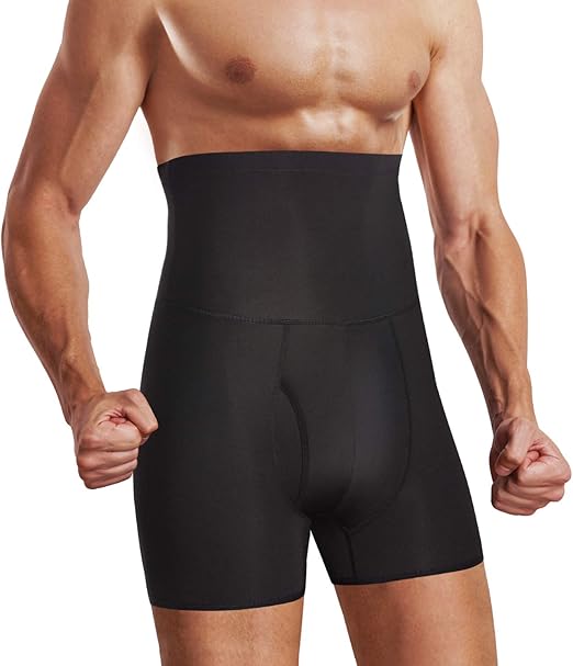 Chumian Short pour homme, taille haute compression Boxer Slip Contrôle