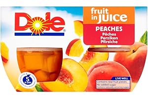 Dole Fruit Bowl Peaches in Juice (4x113g)