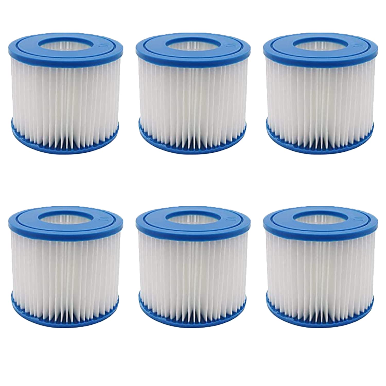 SUDS-ONLINE Compatible With All Lay-Z-Spa Models Bestway Filter Cartridge VI Replacement FOR Miami, Vegas, Monaco, Palm Springs 3 x Twin Pack