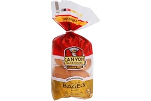 CANYON BAKEHOUSE Gluten-Free Plain Bagels - Case of 6