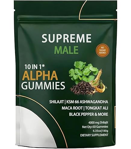 Amazon.com: TOGOLIUN SupremeMale 10 in 1 Alpha Gummies for Men
