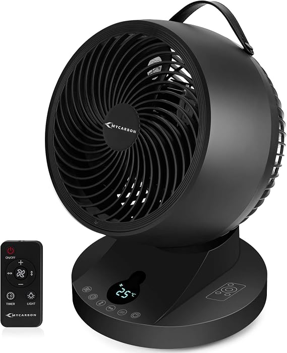 MYCARBON Ventilateur Silencieux 25dB 12 Vitesses Turbo