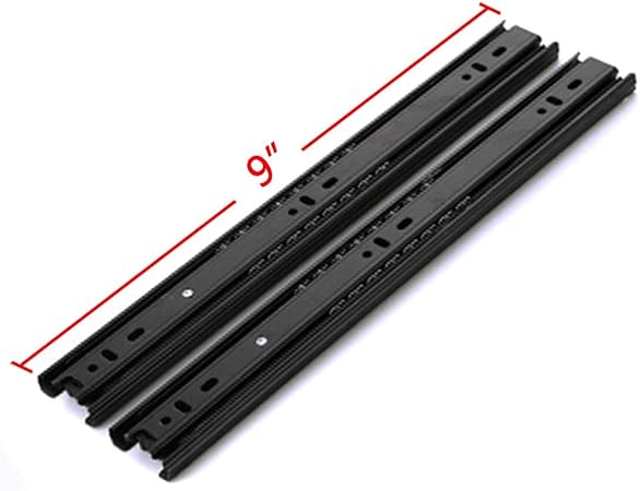 Drawer Slides 9 Inch Ball Bearing Full Extension 3 Section Slide