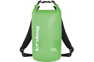 IDRYBAG Clear Dry Bag Waterproof 2L/5L/10L/15L/20L, Small Dry Sack Waterproof Bag for Kayaking