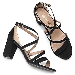 DREAM PAIRS Women’s Ankle Strap Dress Pump Low