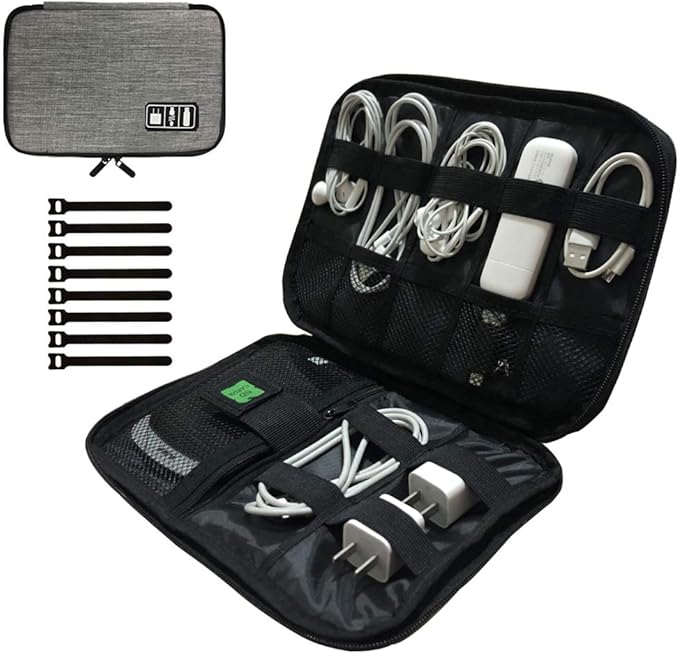 Cable Organizer Bag, Small Cord Organizer Bag Travel Tech