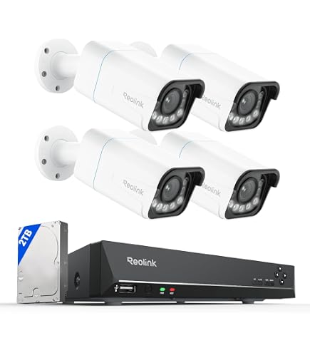 Amazon.com : Reolink 4K 16CH PoE Camera Outdoor System, 8X RLC