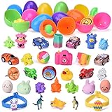 48 Pieces Surprise Eggs Filled Mini Toys Kids Party Game Prizes, Goodie Bag Fillers, Pinata Toys