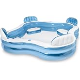 Intex 56475EP Swim Center Family Lounge Inflatable Pool, 90" X 90" X 26" Ages 3+