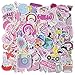 Amandir 160 PCS Girl Cute Laptop Stickers Pink Water Bottle Skateboard Luggage Bike Phone Sticker Cute Decals