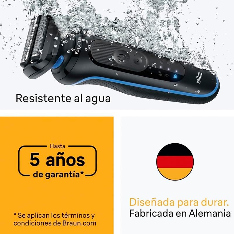 Series 5 Afeitadora Eléctrica Hombre, 52-B7200CC, Azul