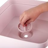 Minky 11L Washing Up Bowl with Plug & Strainer Dusty Pink UK Made view 3