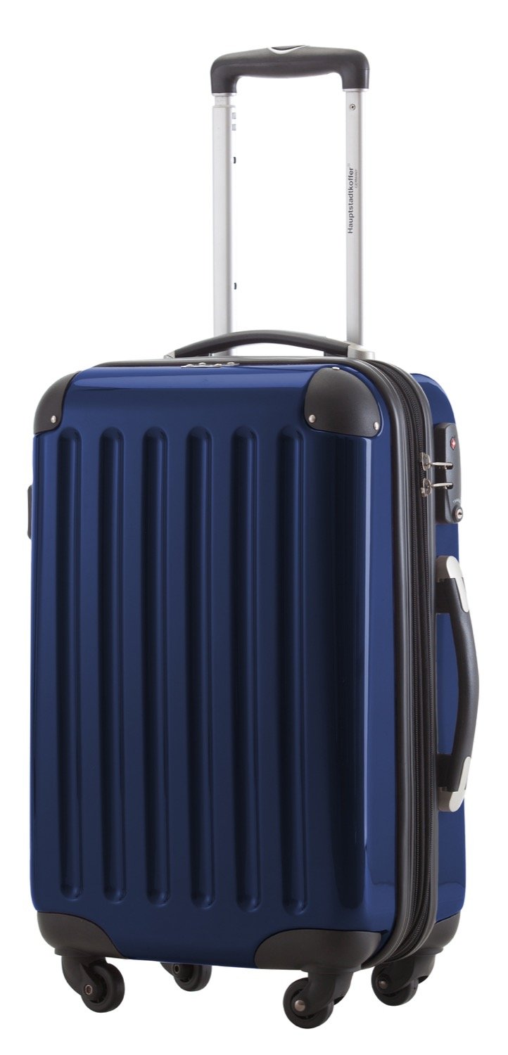 Hauptstadtkoffer Alex Cabin Suitcase 55x38x23 cm, 42 L, TSA Lock, Expandable Hard Shell Trolley PC/ABS, 3.2 kg, 4 Double Wheels, Darkblue