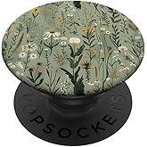 Sage Green Wildflower Boho Botanical PopSockets Adhesive PopGrip