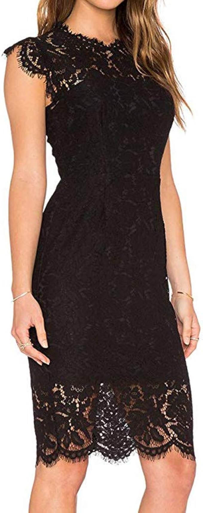 women's little black cocktail dress