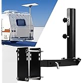 Full Stainless Steel Heavy Duty RV Flag Pole Mount, Frame/Hitch/Bumper 3 in 1, Fit for Poles Up to 2.50 Inches OD