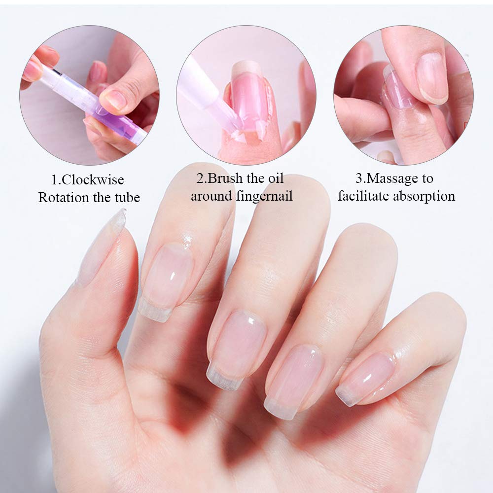 Nail Revitalizing Cuticle Oil Pen Gel Nail Cuticle Oil Nail Nourishment Polish With Vitamins Moisturized Nails Nail Polish Repair Pen For Beautiful Healthy Hands: Beauty