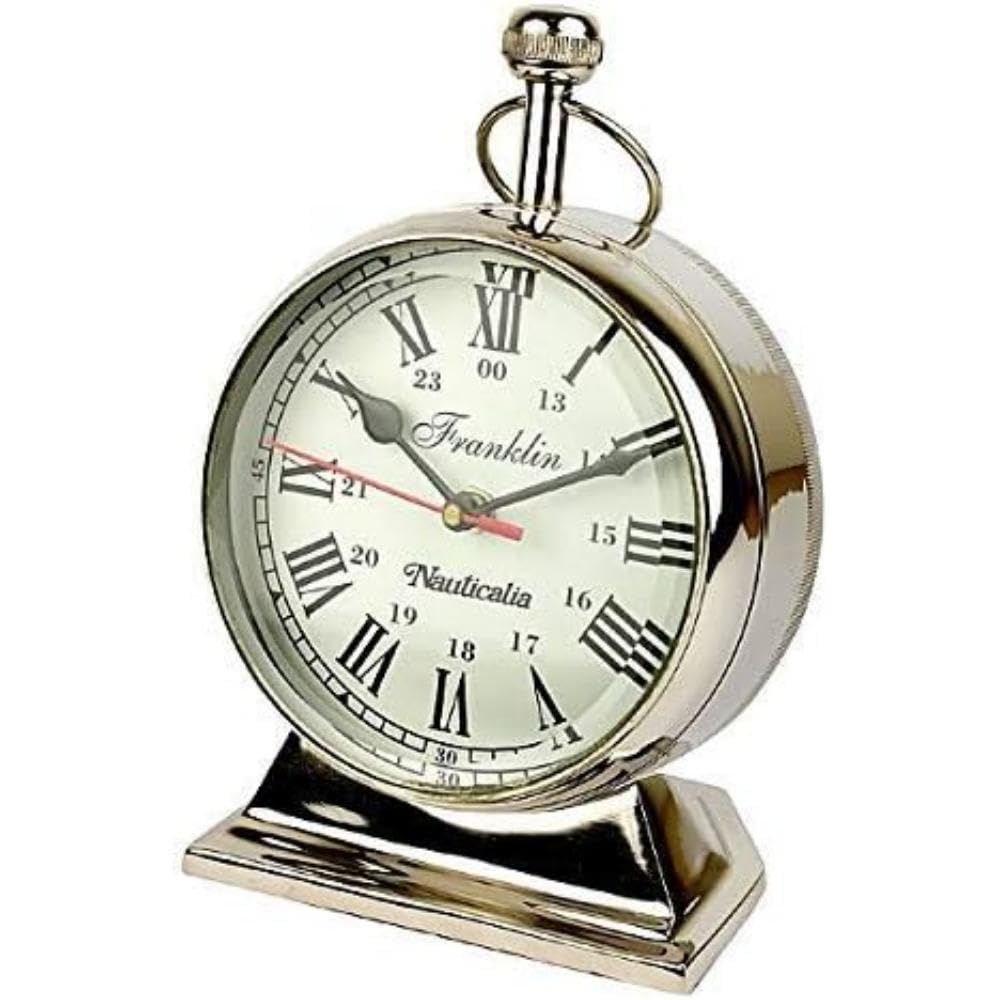 Franklin Pocket Watch Clock, 24 cm, White
