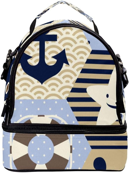 nautical lunch bag