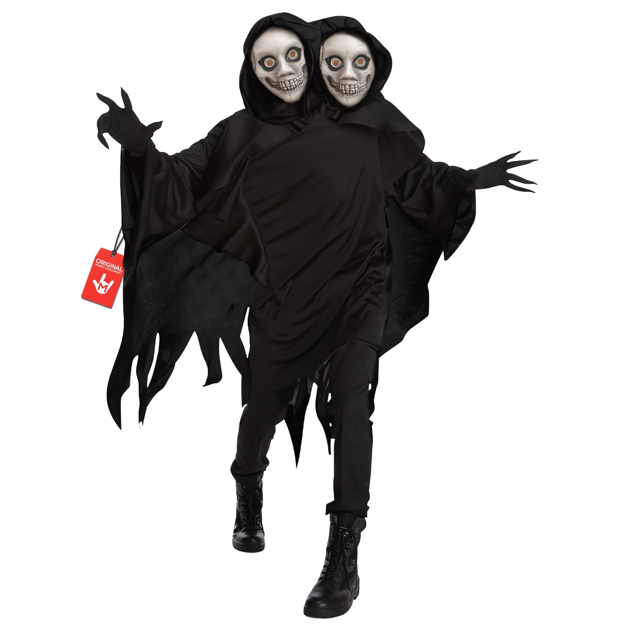 Morph Two Headed Ghoul Costume, Ghost Halloween Costumes Adult, Grim Reaper Costume, Halloween Costumes Men, X-Large