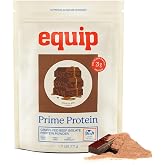 Equip Prime Chocolate Protein Powder - Gut-Friendly, No Sugar Protein Shake Powder with Grass-Fed Beef &amp; Natural Collagen - Rich &amp; Creamy Mix - 21g Per Serving - Whey &amp; Dairy-Free (30 Scoops)