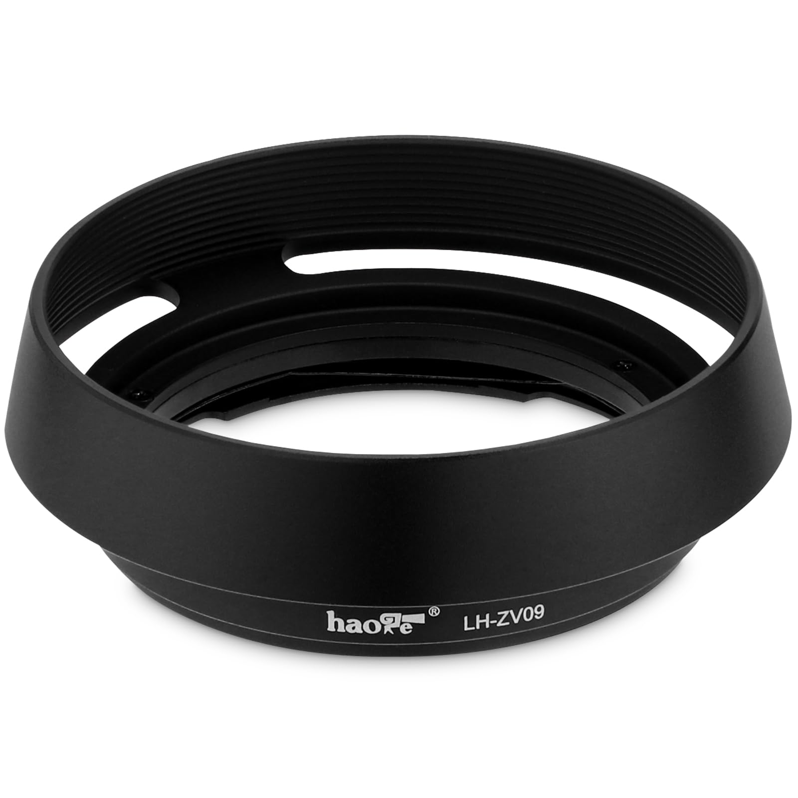 Haoge LH-ZV09 Round Metal Bayonet Lens Hood for Carl Zeiss C Biogon T 4.5/21 21mm f4.5 ZM, 2.8/25 25mm f2.8 ZM, 2.8/28 28mm f2.8 ZM, C Sonnar T 1.5/50 50mm f1.5 ZM Lens Black