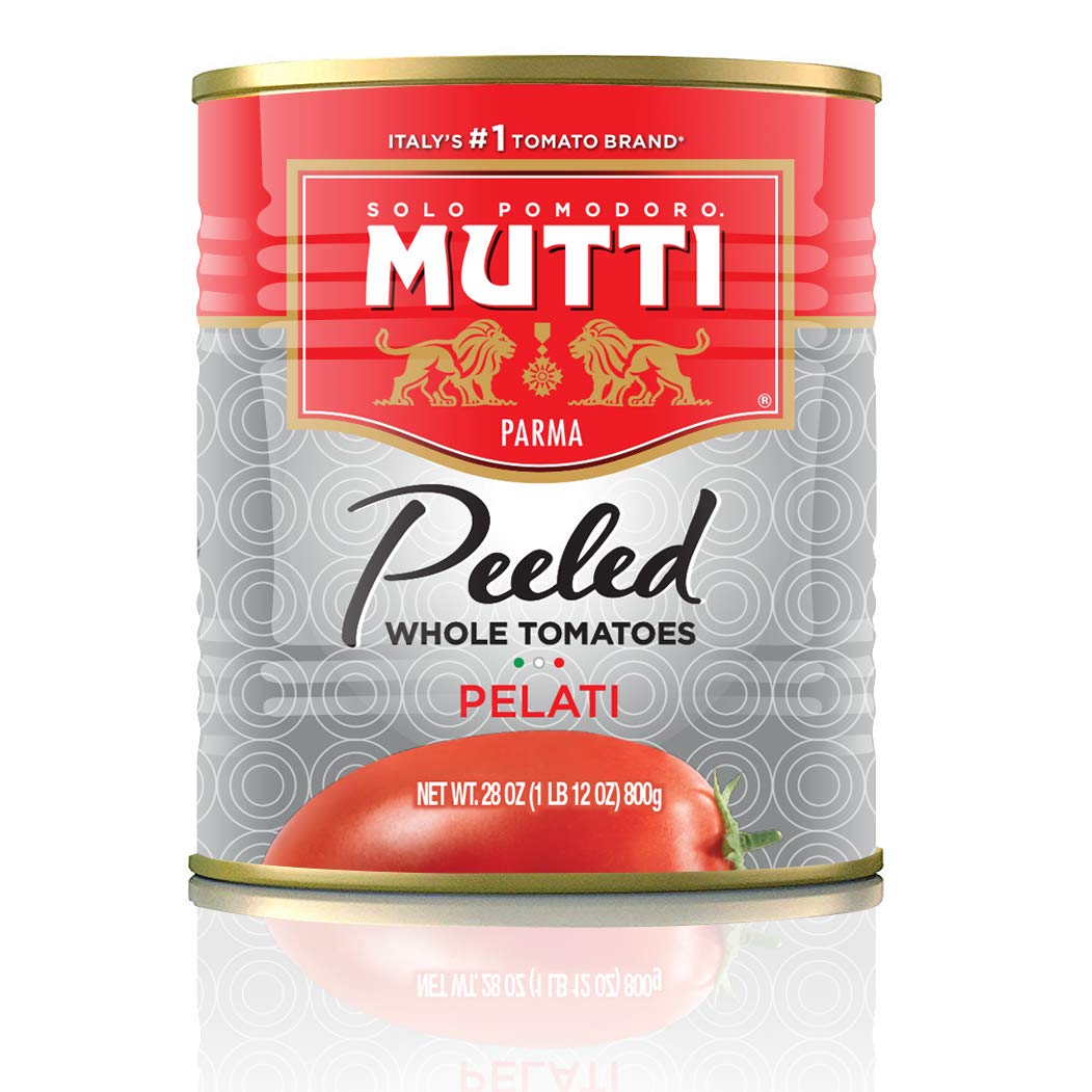 Mutti — 28 oz. 12 Pack of Whole Peeled Tomatoes (Pelati), from Italy’s #1 Tomato Brand. Adds fresh taste to recipes calling for Whole Peeled Tomatoes.