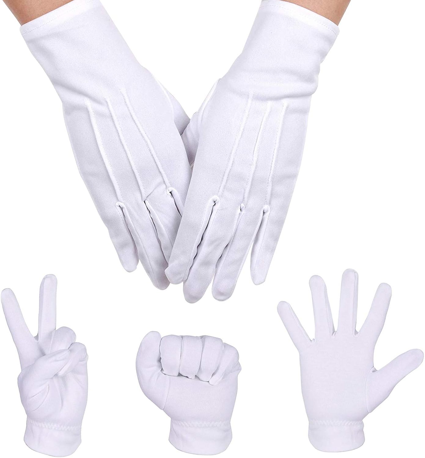MOVINPE Super Mario Bros Hat Baseball Cap, Fake Mustaches, White Gloves, Yellow Buttons, Unisex Halloween Costume Cosplay for Adult Kids (Red Mario & Green Luigi 24pcs): Clothing