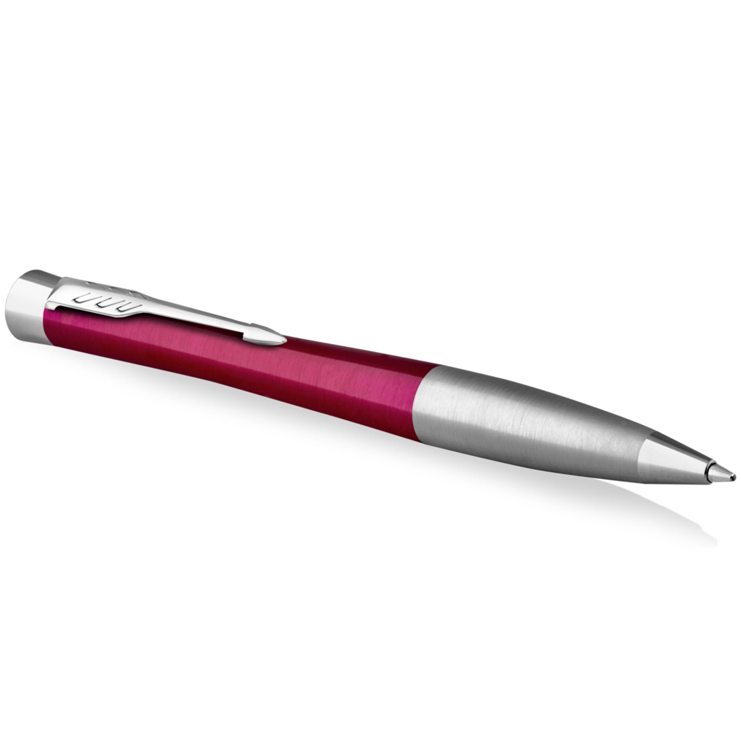 Parker Urban Twist Ballpoint Pen | Vibrant Magenta with Chrome Trim | Medium Point Blue Ink Refill | Gift Box