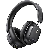 Baseus Bowie 30 Max Active Noise Cancelling Headphones, Head Tracking Spatial Audio, LDAC Hi-Res Wireless Sound, 65H Playtime, Comfort Fit, Clear Calls, App Control, Bluetooth 5.4 Headphones Over Ear