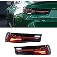 Pair Tail Light Assembly Upgrade For BMW 3 Series G20/G80 M3 2019-2024 To M4 CSL Laser Rear Lamp Driver and Passenger Side with Bulbs (Smoke)