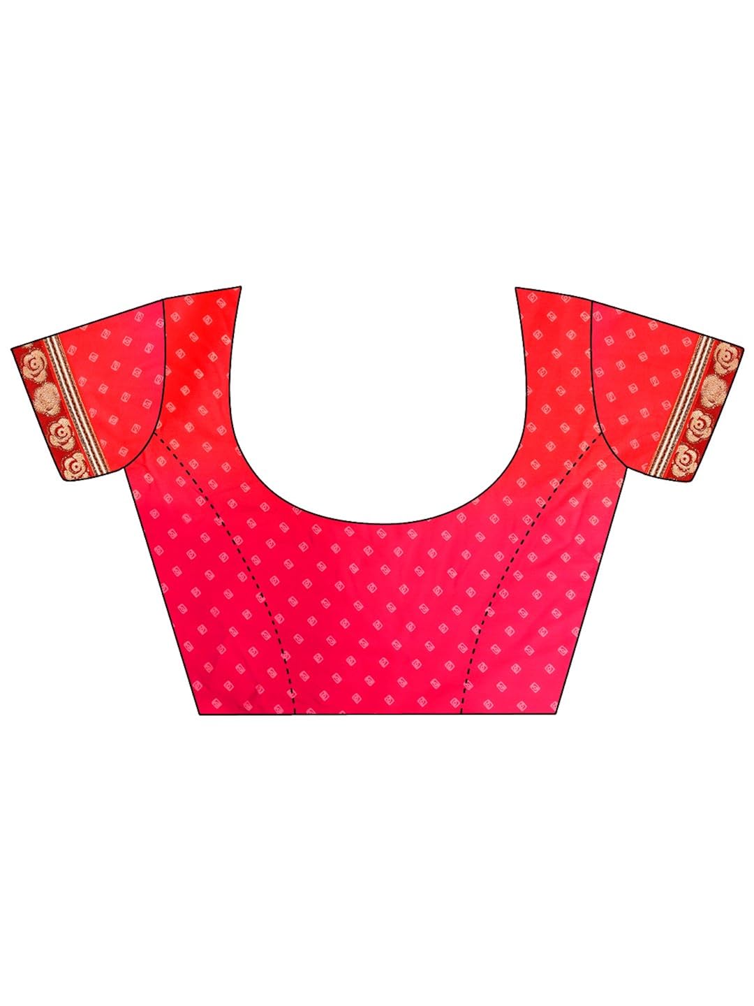 womanista women's printed faux georgette saree with blouse piece