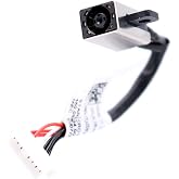 Deal4GO DC in Power Jack Cable 6VV22 06VV22 450.08504.0012 Replacement for Dell Inspiron 17 7778 7779 7773 7368 7378