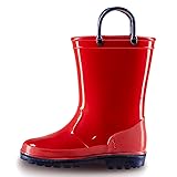 EUXTERPA Boys Girls Waterproof Rain Boots Kids