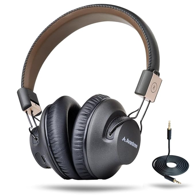 Avantree Audition Pro 40 Stunden Wireless Bluetooth 4.1 Over-Ear Faltbar Fernseher Kopfhörer Headset mit Mikrofon, APTX Low L