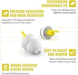 Alpine FlyFit Earplugs for Flying 17 dB Regulate Air Pressure Reusable view 3